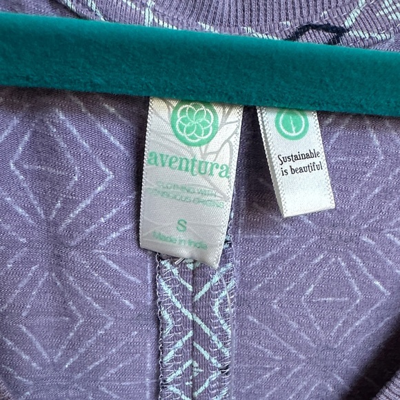 Aventura Lavender Geometric Midi Dress Size S - Picture 2 of 8